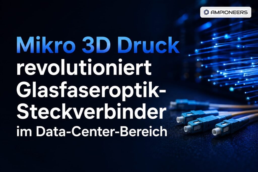 Mikro 3D Druck revolutioniert Glasfaseroptik-Steckverbinder im Data-Center-Bereich